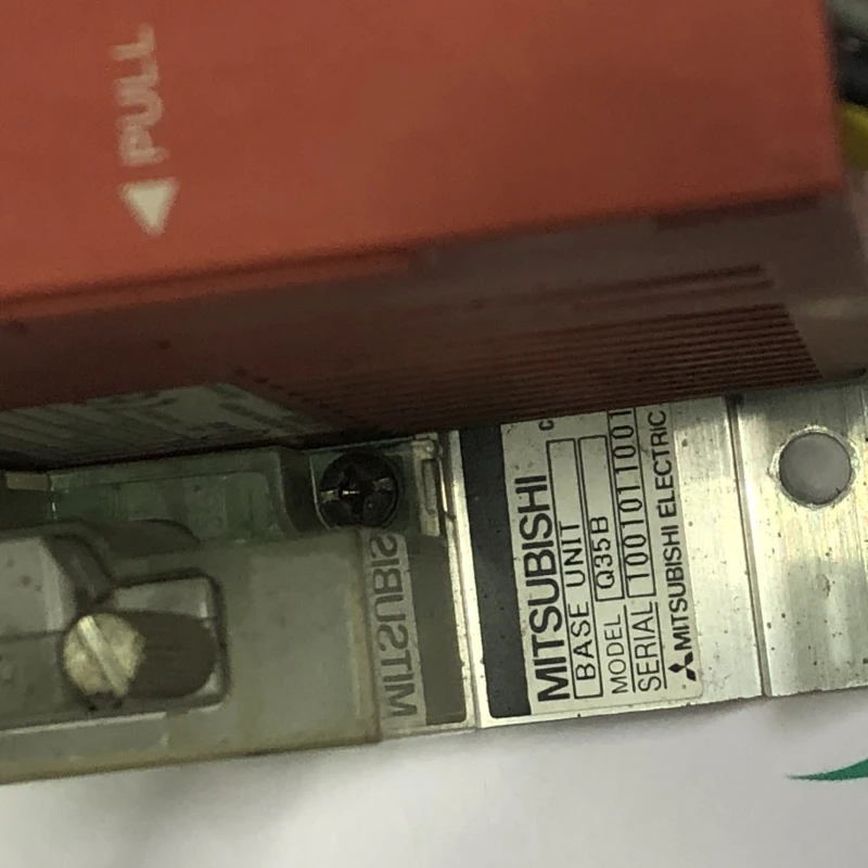 Mitsubishi PLC rack with modules, likely Mitsubishi MELSEC system thumbnail 8